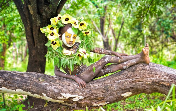 ヨシダナギさん写真集「HEROES」よりスリ族の子ども