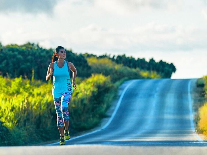ランニングをするTAMAOさん