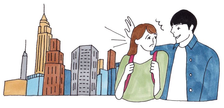 ニューヨークに降り立った日にナンパされる私