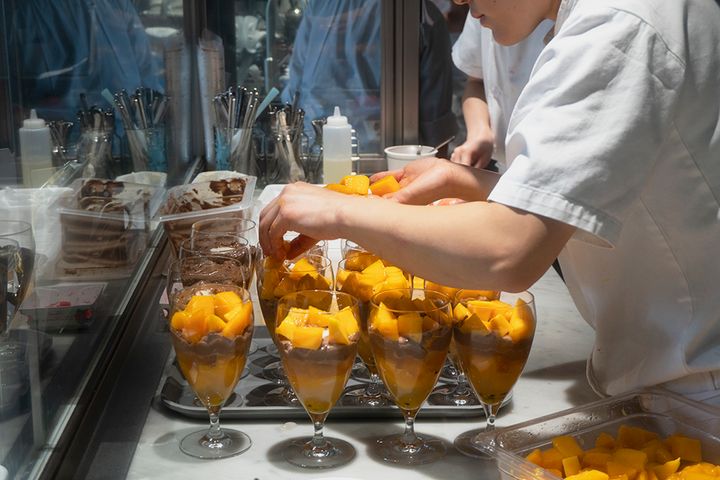 農園から毎日直送されるフルーツを使用している