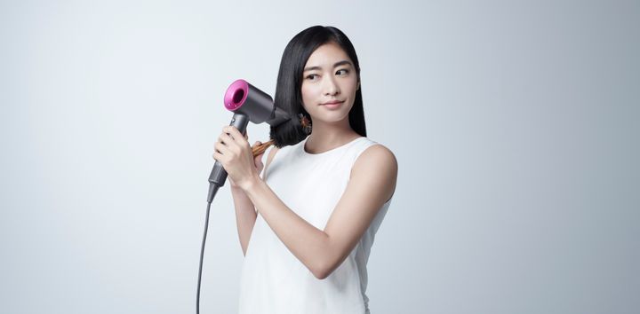 ドライヤー使用画像