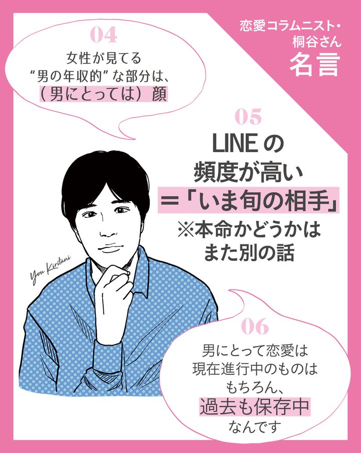 恋愛コラムニスト 桐谷さんの名言