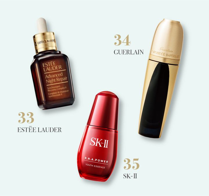 ３３エスティローダー ３４GUERLAIN ３５SK-Ⅱ