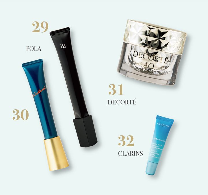 ２９、３０POLA ３１DECORTÉ ３２CLARINS