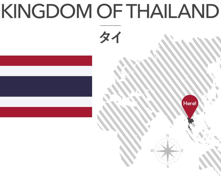 タイの地図