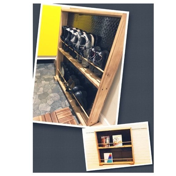 棚 靴箱 本棚 ラック ハンドメイド ブライワックス 棚 靴箱 本棚