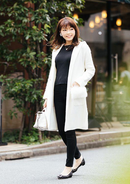 ココディール COCO DEAL ロングコート ロングレザー 変形スリーブ  