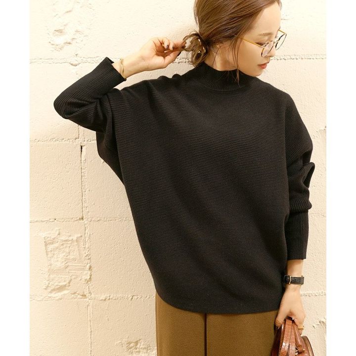 ボトルネックニット