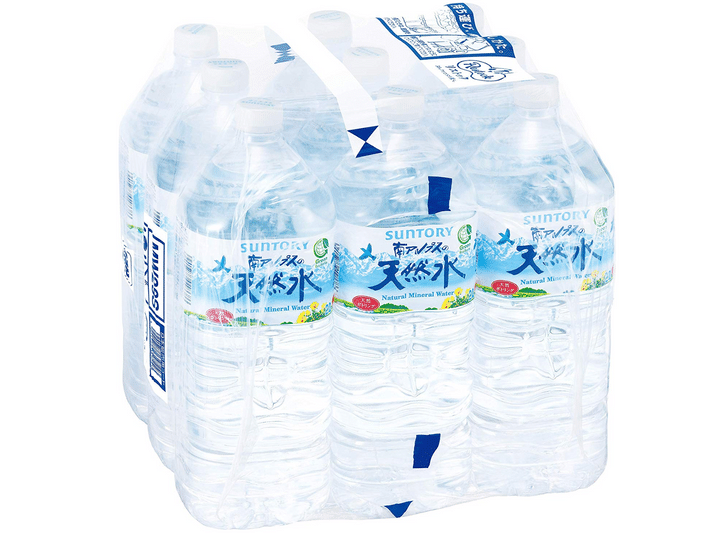 サントリー 南アルプス天然水シュリンクパック（エコクリア包装）2L×9本