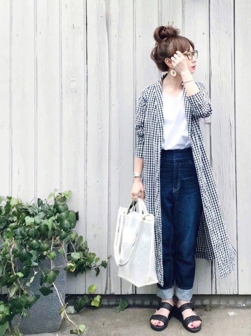 ギンガムチェック柄ワンピースの季節別コーデ【2020】大人の着こなし術  