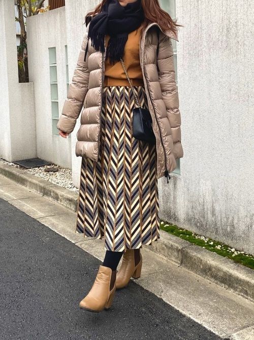 モンクレールダウンの冬コーデ15選【2021】きれいめな着こなし方をご  