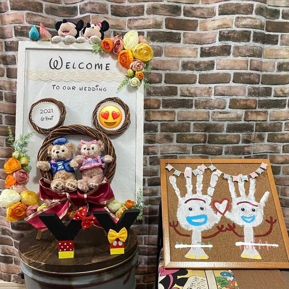 トールペイント作品お店などのサインボードに