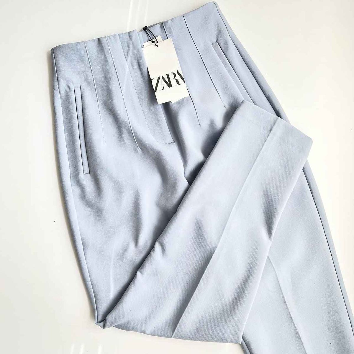 優勝候補かも？！【ZARA】寒色好きにはたまらん「ライトブルーパンツ」♡ TRILL【トリル】
