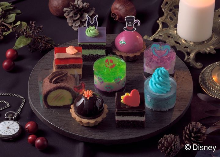 「ディズニーヴィランズ」をプチケーキで表現