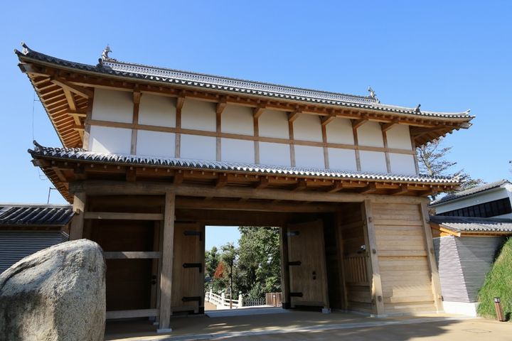 佐竹義重の本拠だった水戸城の跡（水戸市）