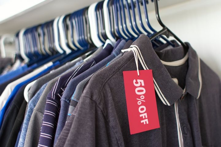 店によっては、常に「○％off」という値札が付いていることも