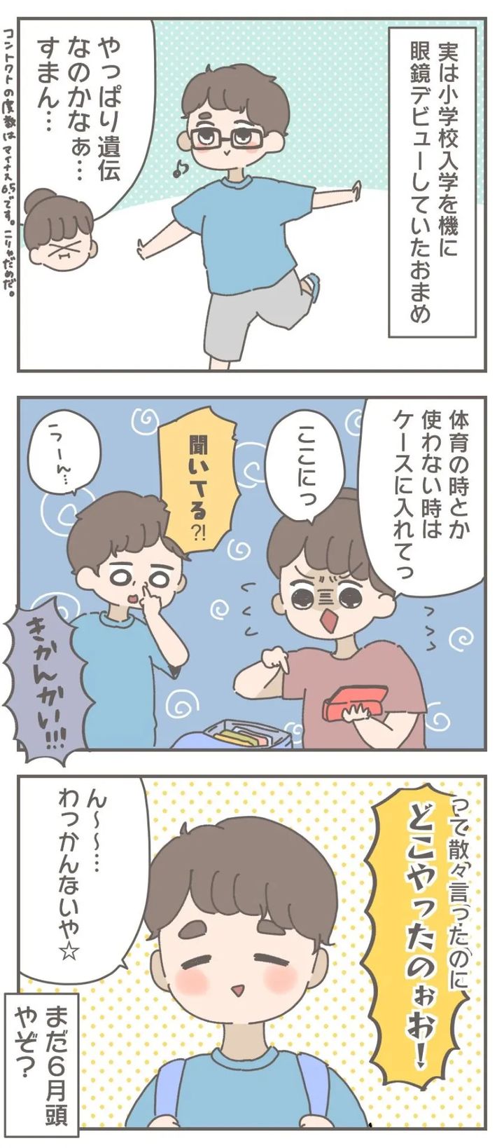 おかめ めがねを無くした話