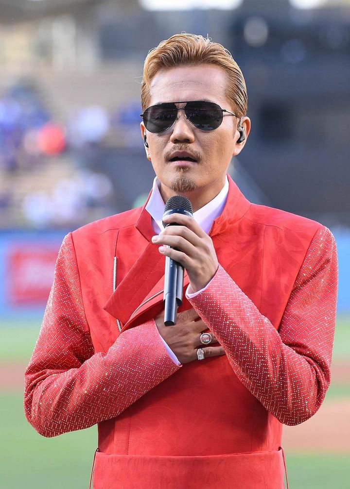 3位にランクインしたEXILE ATSUSHIさん（2016年7月、時事フォト）