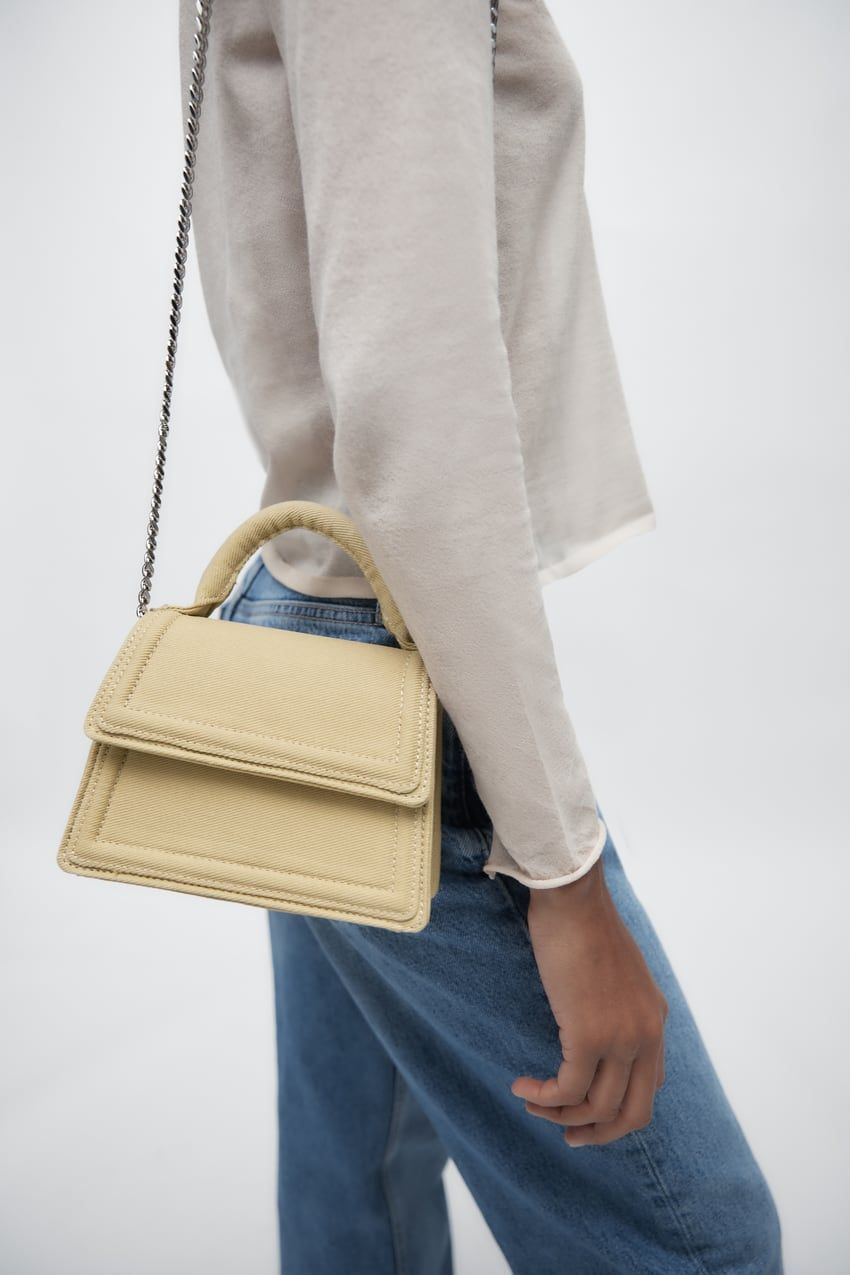 ☆ZARA☆ アシンメトリーフラップ ミニ シティバッグ