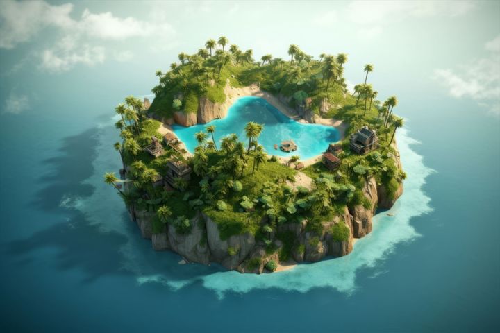 無人島のイメージビジュアル