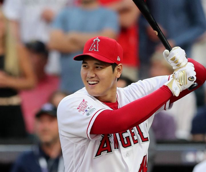ロサンゼルス・エンゼルスの大谷翔平選手（2021年7月、時事）
