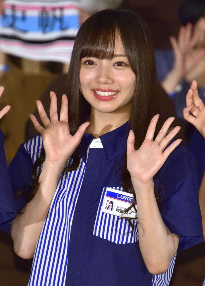 「日向坂46」の齊藤京子さん（2019年6月撮影、時事）