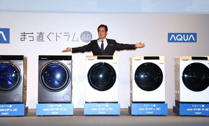 「まっ直ぐドラム 2.0」シリーズとアクア代表取締役社長兼CEOの杜鏡国さん