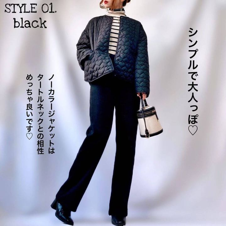 ZARA ハートキルティングジャケット S-