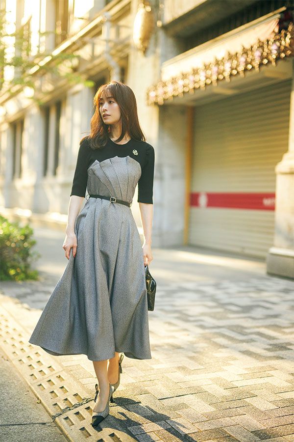 11/6のコーデ＞シックなワンピースで、ビターな可愛さを♡ | TRILL 