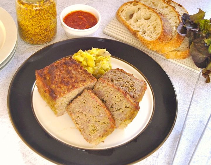 旨味たっぷり マッシュルーム入りミートローフの作り方5