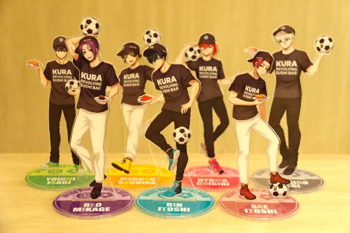 「ブルーロック」とコラボした2024年「新春グッズセット」のアクリルスタンド