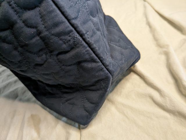 ムーミン柄のキルティング