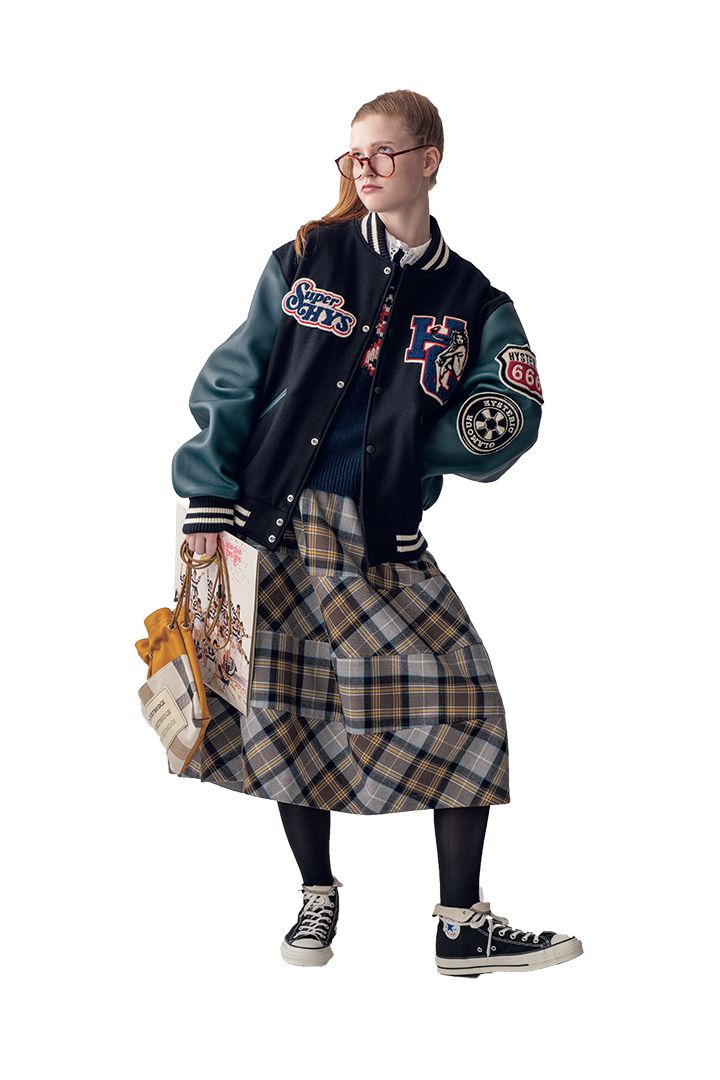 逆に新しい！スカート×スタジャンの80年代ファッションコーデ【本日のFUDGE GIRL-12月11日】