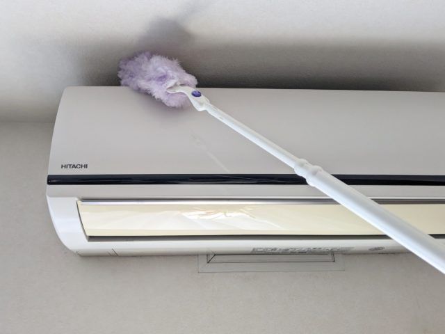 クイックルハンディでエアコン