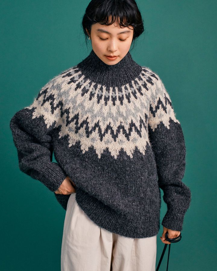 おしゃれ上級者の“ニット”スタイル5選。注目の柄やカラーがひと目でわかる！【FUDGE FRIEND おしゃれさんの毎日コーディネート】