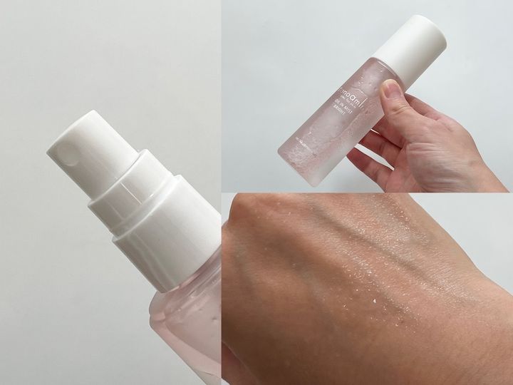 ナノアミノ オイルインミスト ブライトを振って、手の甲につける