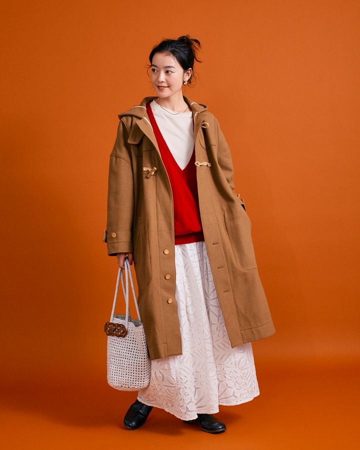 レディなムードで“ダッフルコート”を楽しもう【FUDGE FRIEND おしゃれさんの毎日コーディネート vol.288｜riko】