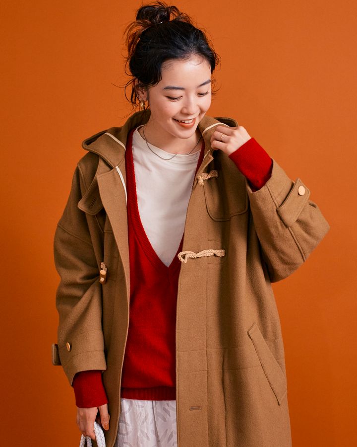 レディなムードで“ダッフルコート”を楽しもう【FUDGE FRIEND おしゃれさんの毎日コーディネート vol.288｜riko】