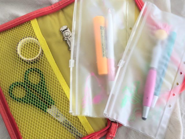 文房具を入れたところ