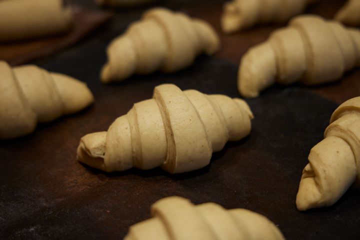 成型されたクロワッサン