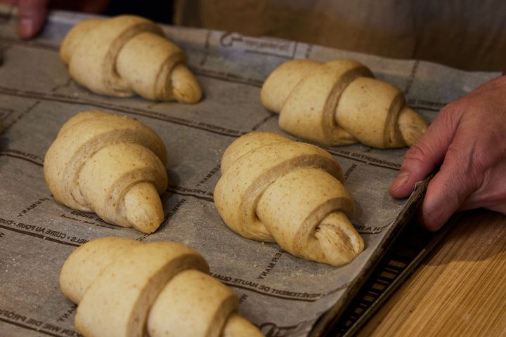 成型されたクロワッサン