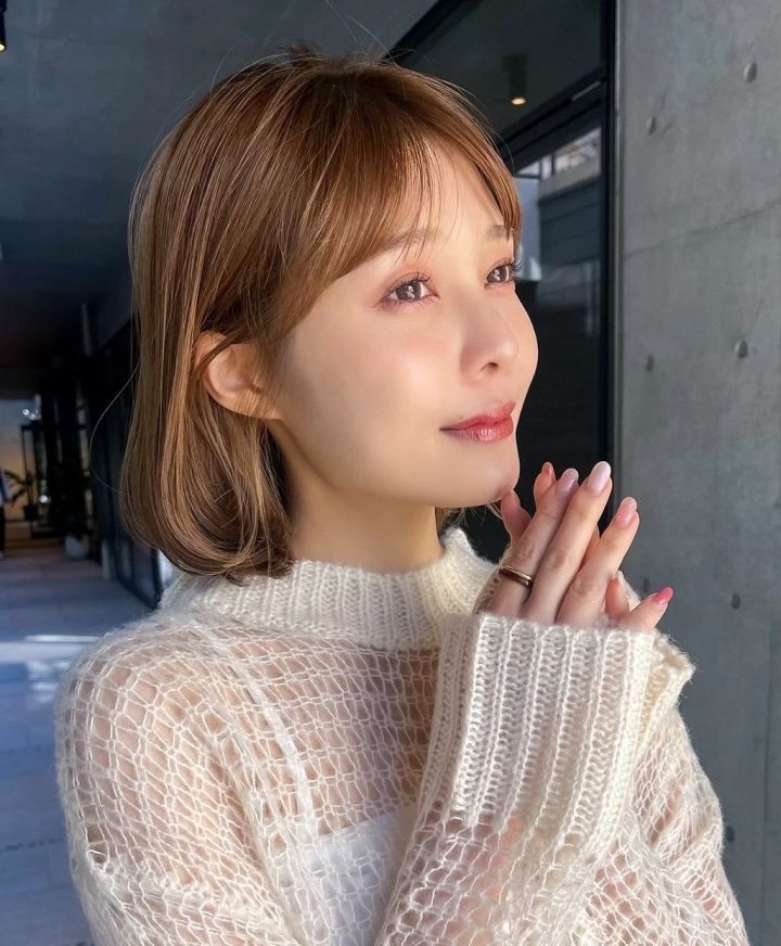 ボブ ヘア 髪型 ヘアスタイル 大人 前髪あり