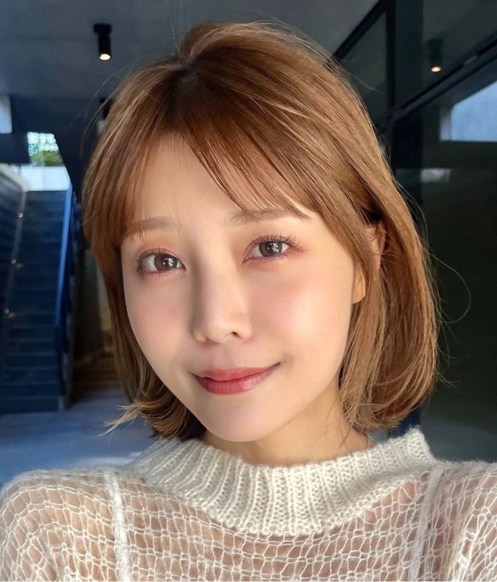 ボブ ヘア 髪型 ヘアスタイル 大人 前髪あり