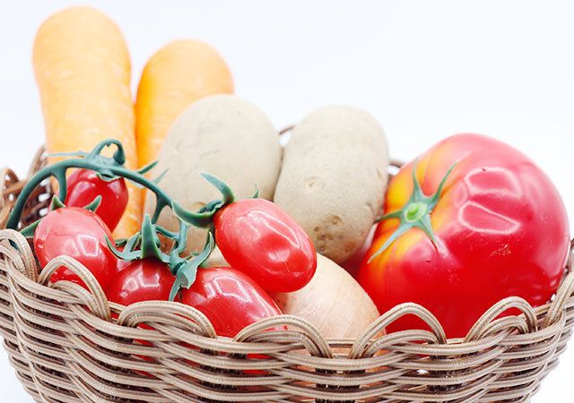 野菜のどろが付いても洗えるバスケット