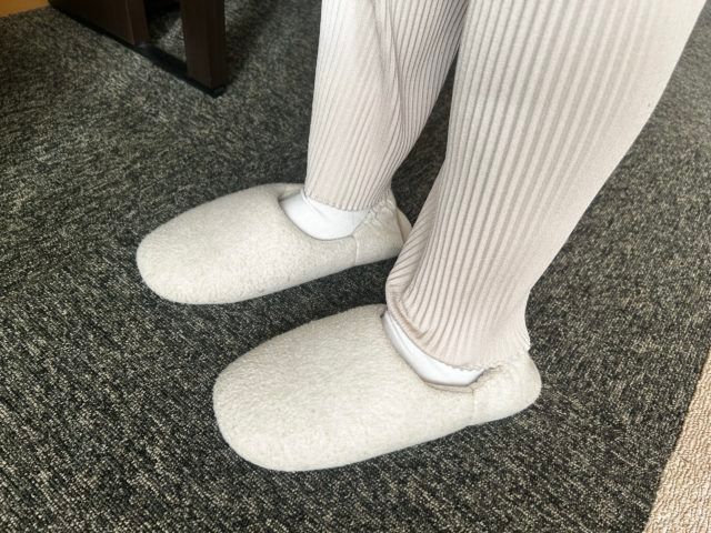 無印ルームシューズ履いてみた