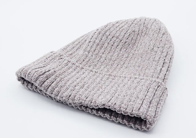 モチモチ生地のニット帽