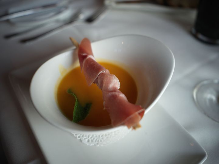 メロンを使った冷たいスープ