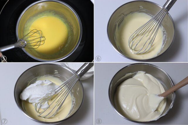 マスカルポーネのムースケーキ レシピ チーズムースを作る