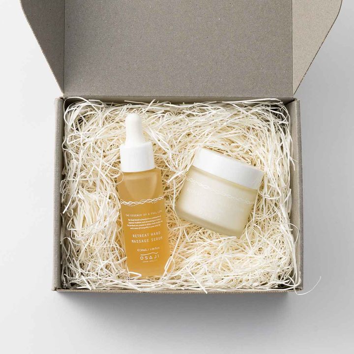 画像: リトリート ハンド ギフトセット（リトリート ハンド セラム・リトリート ハンド モイスト クリーム）￥5,940（税込）／オサジ