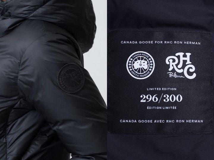 画像: 別注仕様のブラックディスク（左）と、ダブルネームのネームタグ（右）。 出典：RHC ロンハーマン